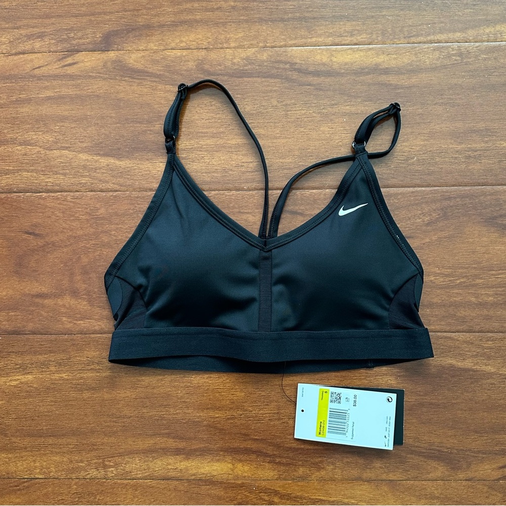 Nike Women's Dri-FIT Indy Light-Support Padded V-Neck Sports Bra (Read Descrip)